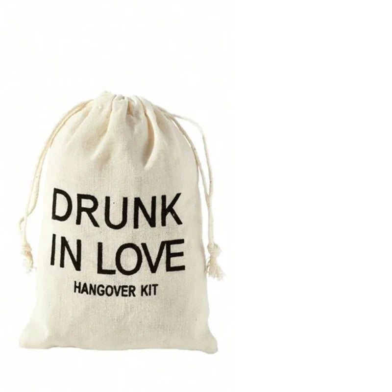 5-Pack Drunk in Love Hangover Kit Bags | Bachelorette Party