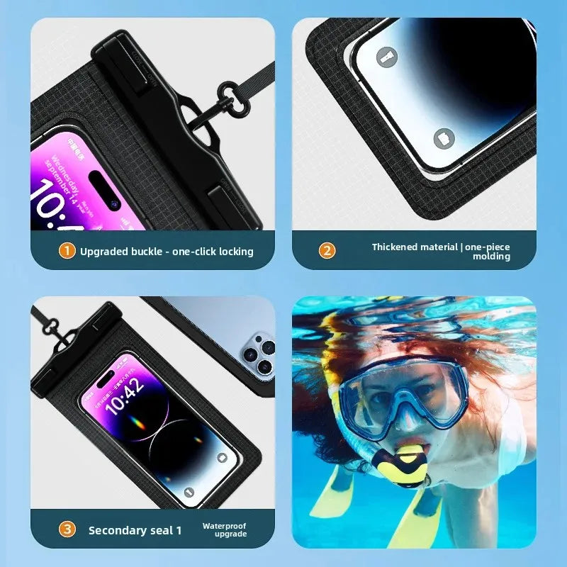 waterproof smartphone case cellphone pouch underwater phone case waterproof phone pouch for swimming bag floating phone case Peaceful Pleasures Health and Wellness