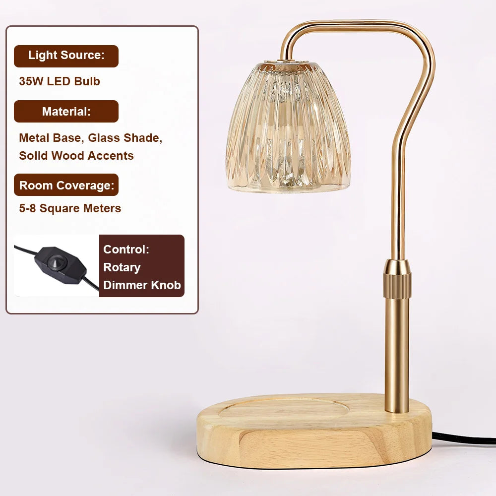 RUNTOIN 35W Dimmable Candle Warmer Lamp – Adjustable Height