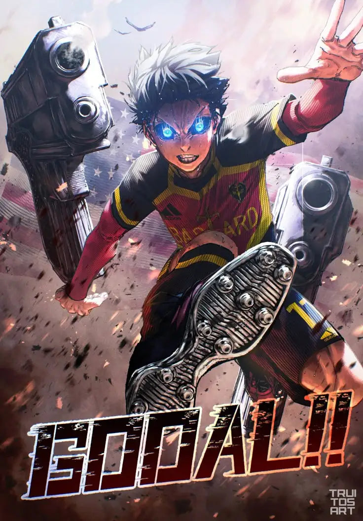 Blue Lock Anime Canvas Poster – HD Football Wall Art Decor