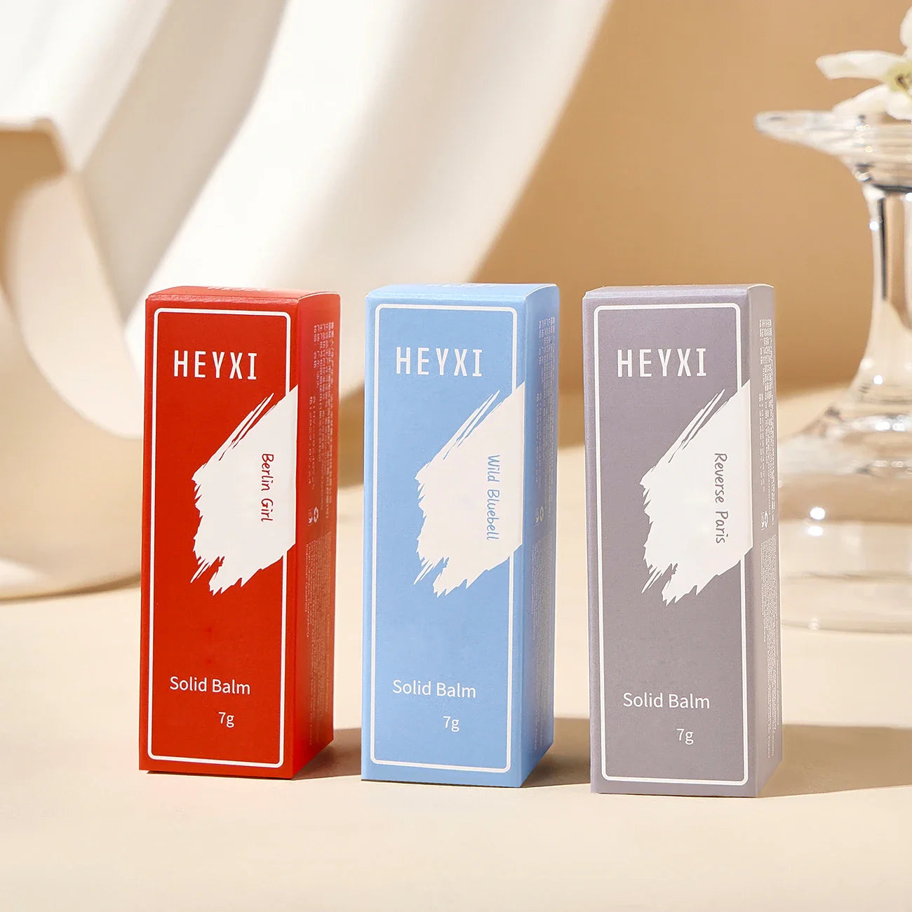 HEYXI Solid Perfume Set 3-Pack – Long-Lasting Fragrance Balm