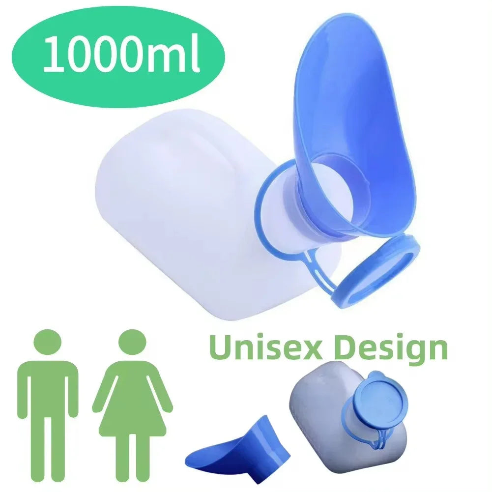 1000ml kids potty for both men and women, suitable for outdoor camping Plastic potty Portable padded toilet, reusable Peaceful Pleasures Health and Wellness
