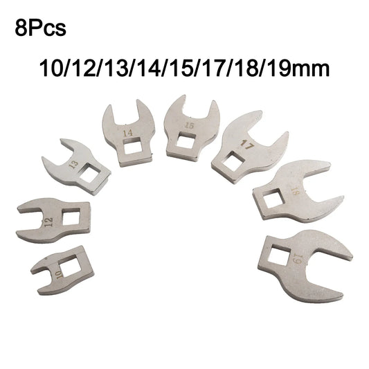 8-Piece 3/8" Drive Metric Crowfoot Wrench Set 10–19mm Crowfoot Wrench Set Oasis Select 8pcs