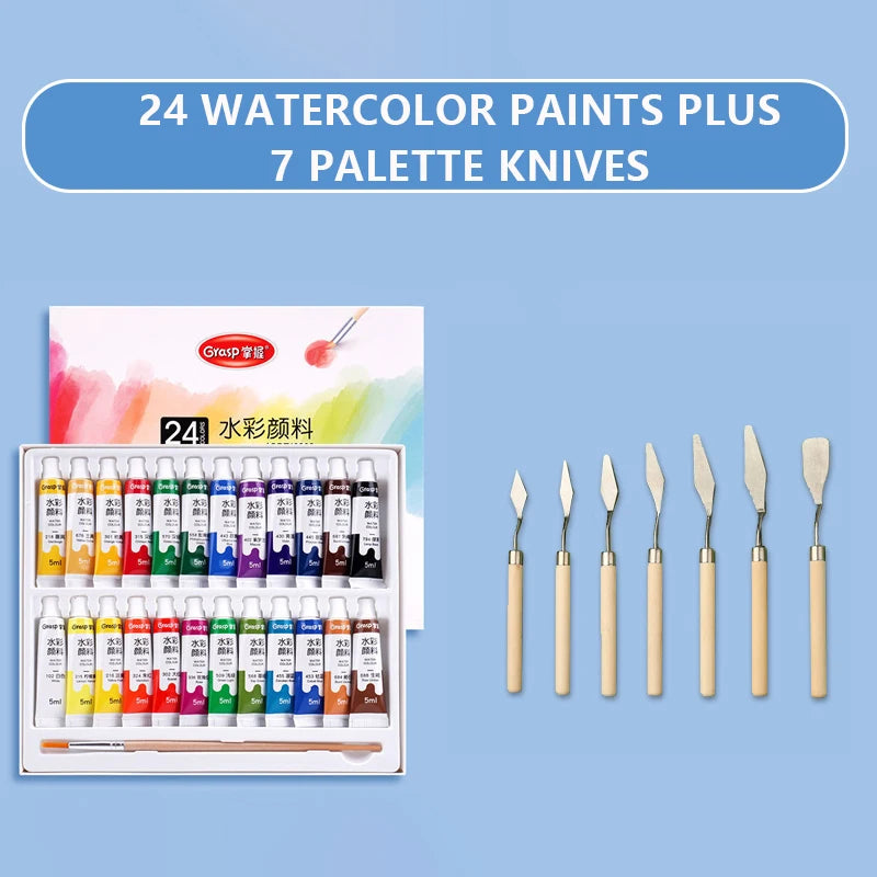 Watercolor Paint Art Painting Tools Students Beginners 12 Colors