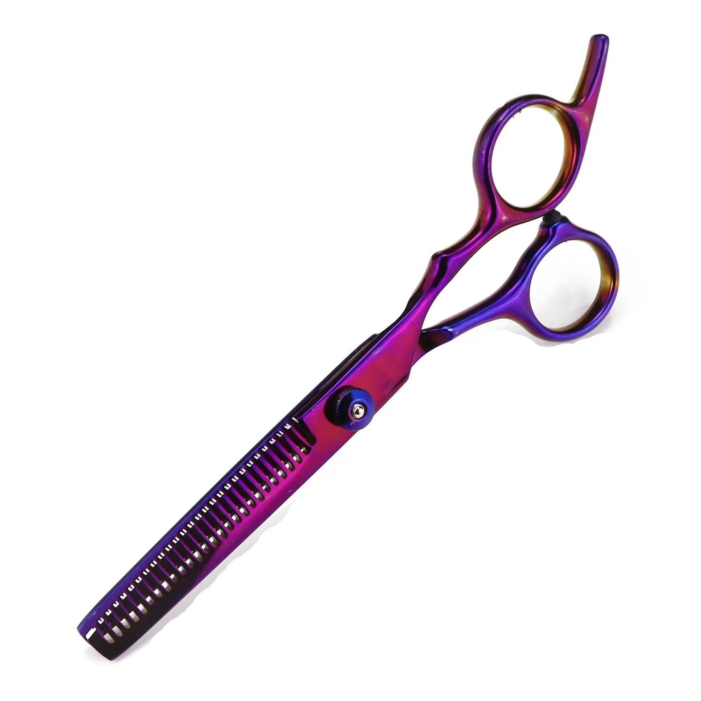 1/2PC Professional Hair Cutting Scissors Home Hair Cutting Barber Salon Thinning Shear Stainless Steel Hairdressing Black Golden Peaceful Pleasures Health and Wellness Purple B