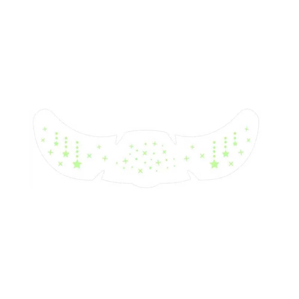 Luminous Temporary Face Tattoo Stickers – Stars & Hearts