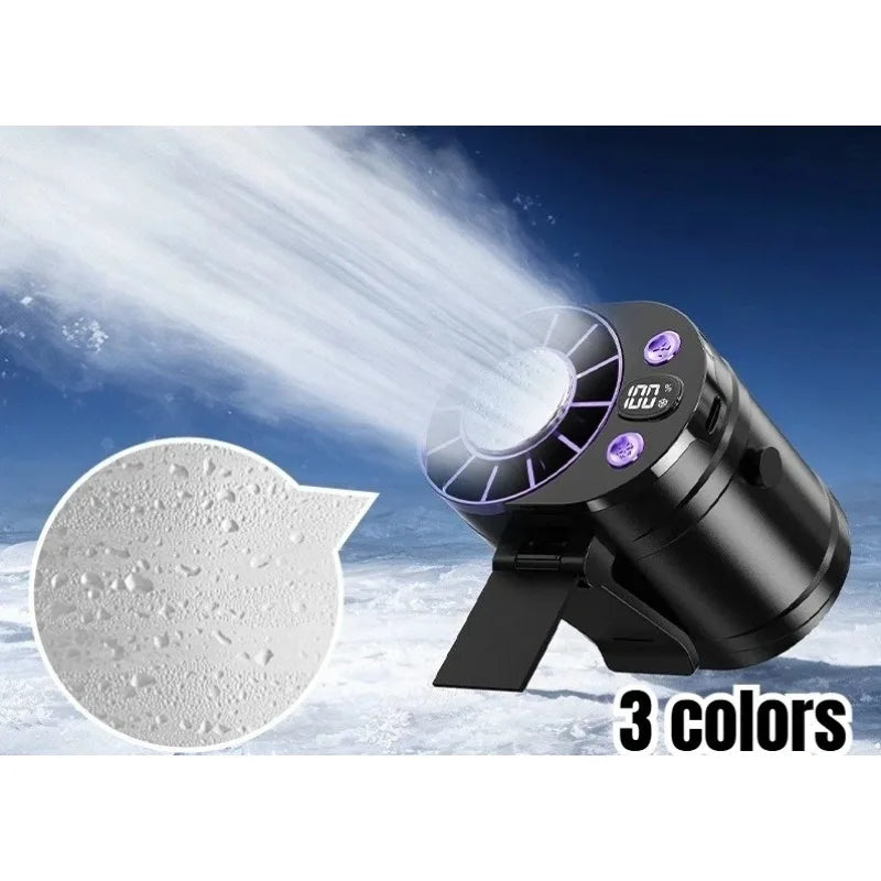 Portable Clip-On Rechargeable Fan with Digital Display Portable Clip-On Fan Peaceful Pleasures Health and Wellness