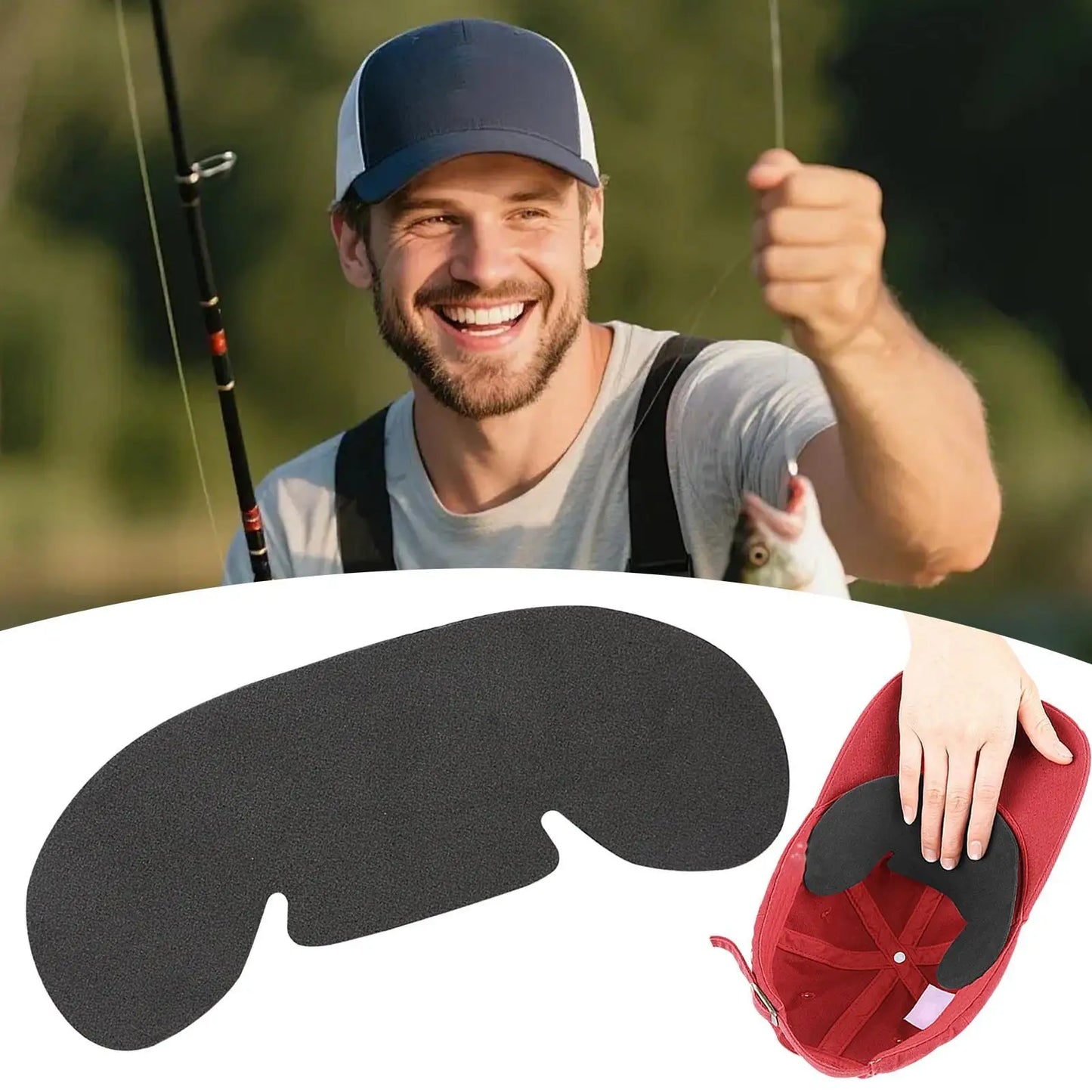 Hat Sweat Liners 10PCS Stops Odor Baseball Cap Sweatband Replacement Pads For Men Women Adults, Fitness Summer Camping Beach Peaceful Pleasures Health and Wellness