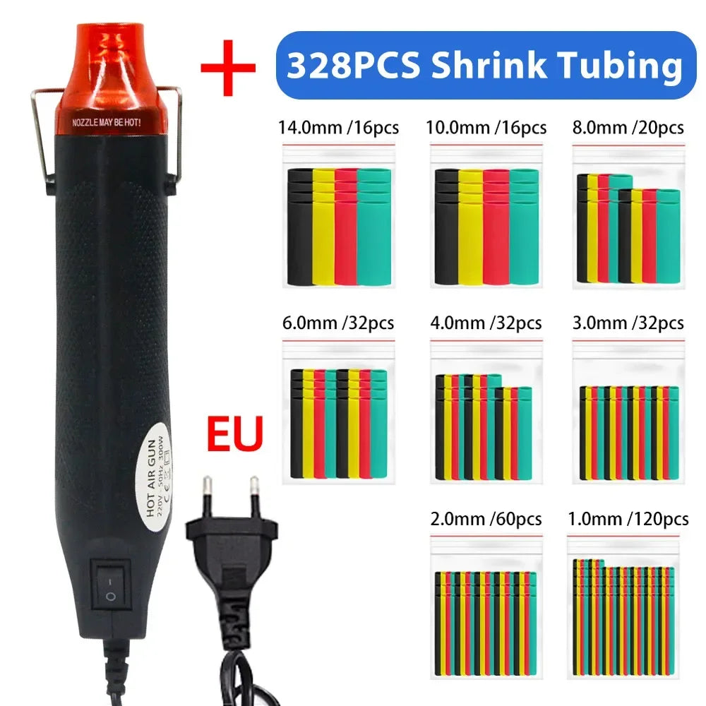220/110V hot air gun or accessories.DIY tool hot power tool mini 300W welding temperature process blower,support base retraction Peaceful Pleasures Health and Wellness EU Plug Gun with 328