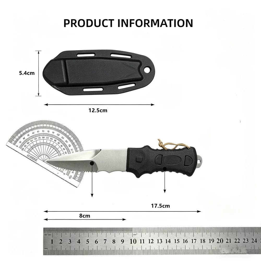 Stainless Steel Diving Knife | Spearfishing & Rope Cutter