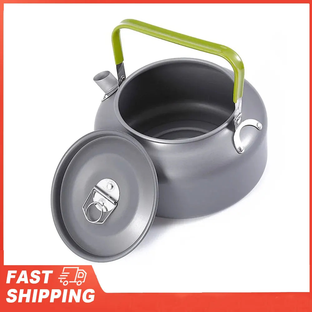 Outdoor Camping Kettle Aluminum Tea Coffee Pot Carry Bag