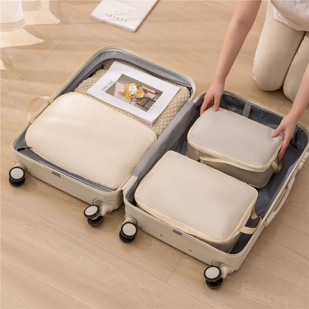 3-Piece Travel Compression Storage Bags | Luggage Packing Organizer Travel Packing Organizer Peaceful Pleasures Health and Wellness