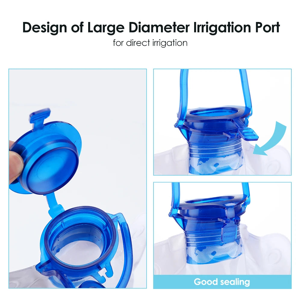 Rectal Enema for Cleaning 1200ml Temperature-sensing Colon Cleanse Enema Bags Safety Health Household Feminine Hygiene Flushing Peaceful Pleasures Health and Wellness