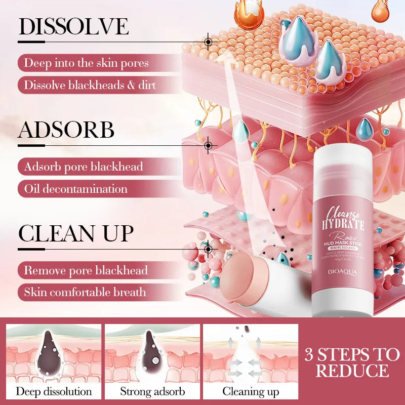 BIOAQUA Rose Turmeric Face Mask Stick – Hydrating & Brightening