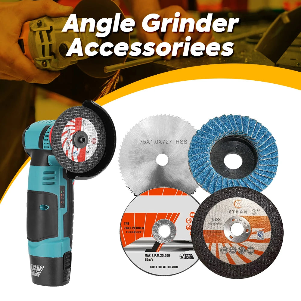 3inch Resin Sawblade Grinding Disc Electric Angle Grinder Attachment Cutting Wheel 75mm Diameter 10mm Bore Cutting Disc Peaceful Pleasures Health and Wellness