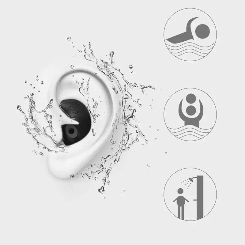 Swimming Earplugs & Nose Clip Set, Silicone Waterproof Noise-Reducing Sleep Plungers, Swimming Accessories for Adults & Kids Peaceful Pleasures Health and Wellness