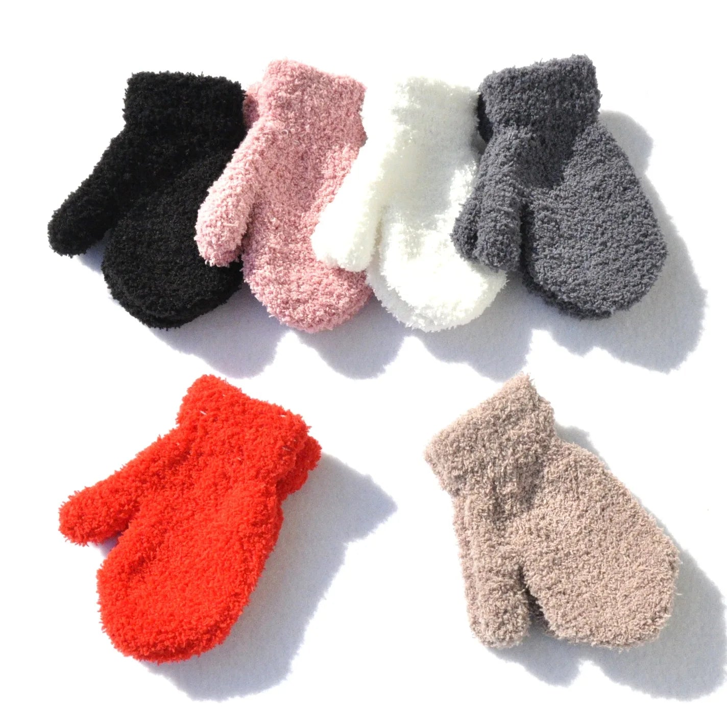 Baby Winter Mittens Plush Fleece Gloves for Toddlers 1-4Y