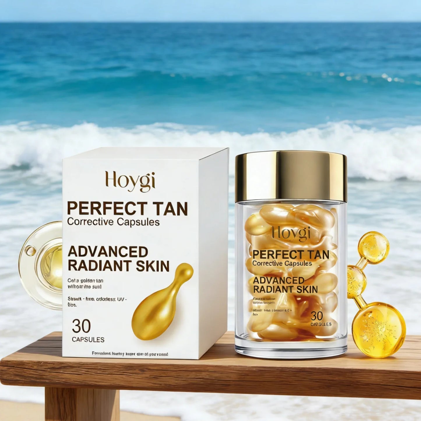 Hoygi Perfect Tan Capsules – Natural Skin Tone Corrector