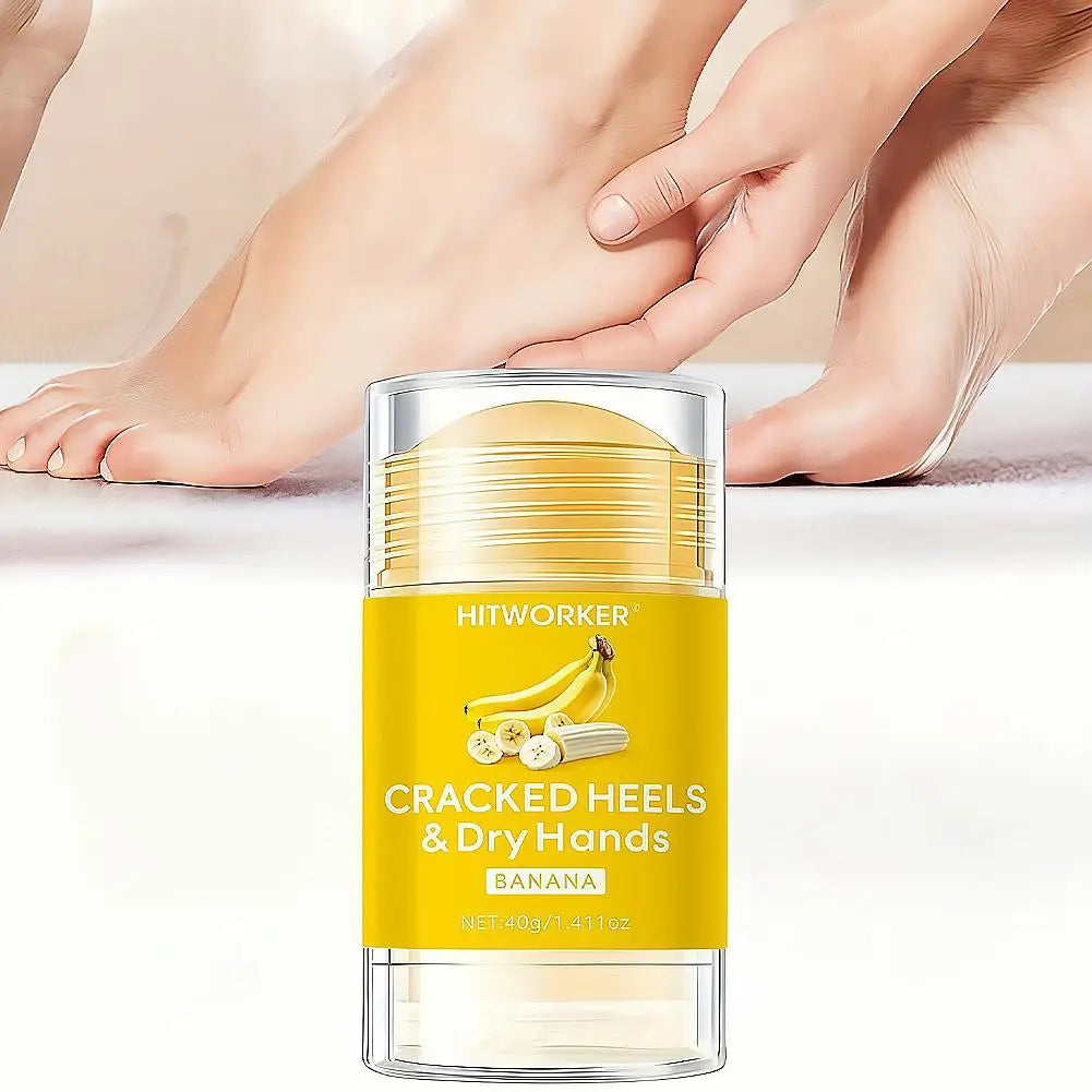40g Banana Moisturizing Foot Care Cream Urea Anti-Dry Crack Repair Heel Callus Balm Non-Greasy Stick For Hand and Foot Care Peaceful Pleasures Health and Wellness