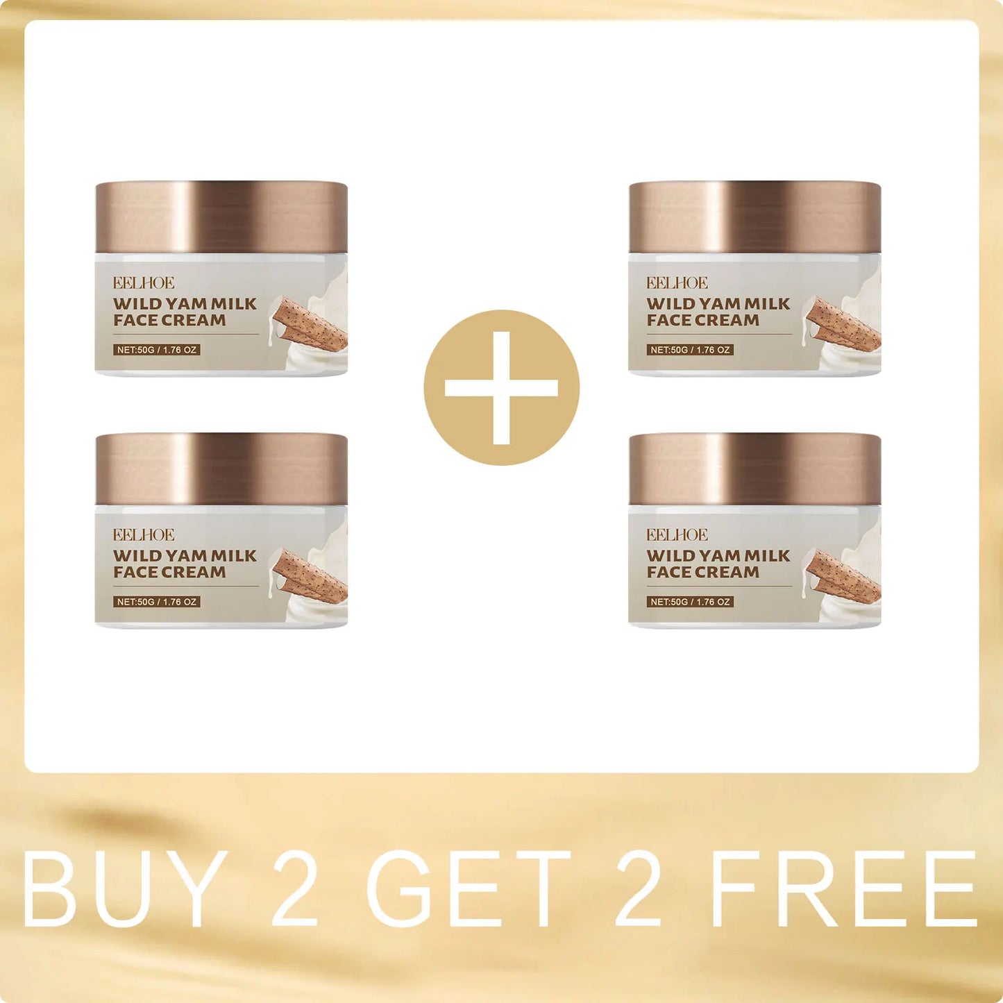 EELHOE Wild Yam Face Cream – Hydrating, Firming & Brightening Set