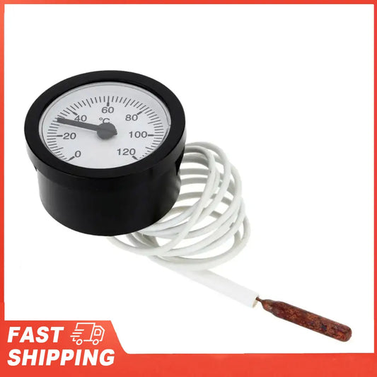 Dial Thermometer Capillary Temperature Gauge 0-120 Water Oil 1m Sensor Peaceful Pleasures Health and Wellness