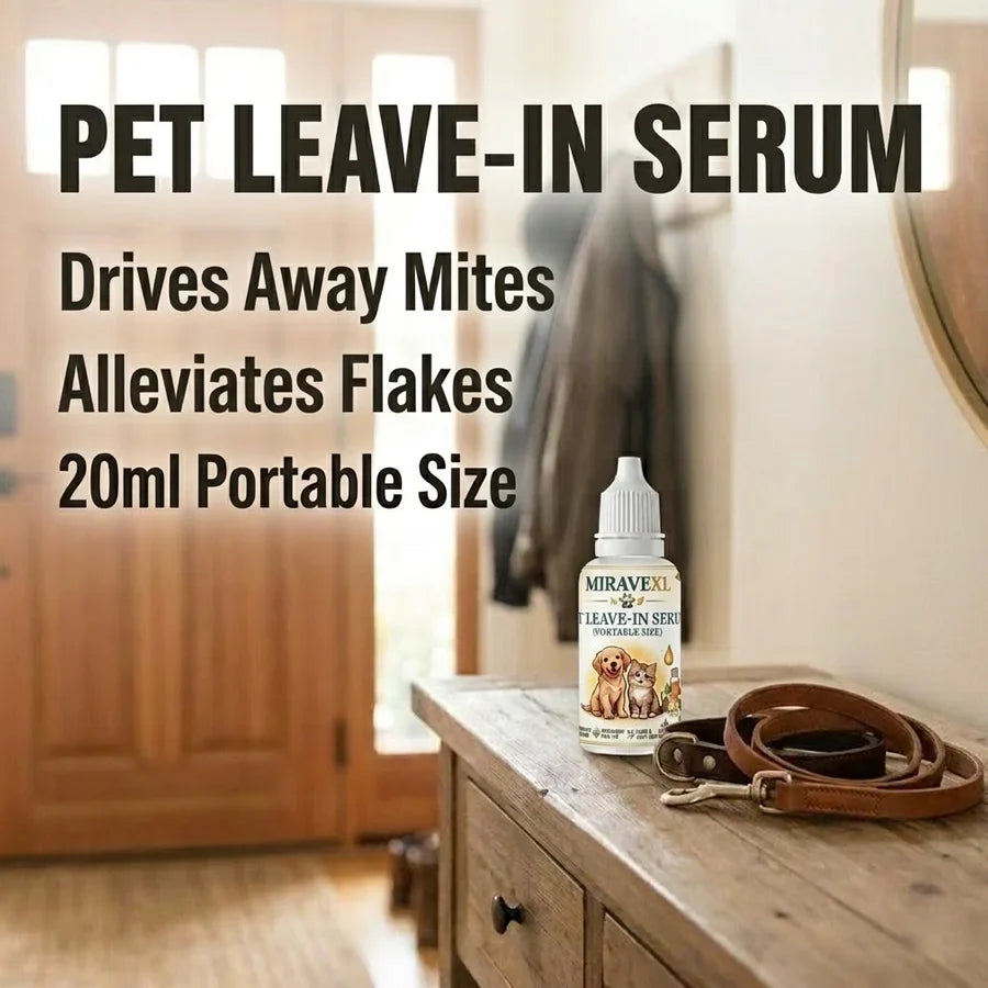 MIRAVEXL Pet Waterless Serum – Dog & Cat No-Rinse Dry Shampoo