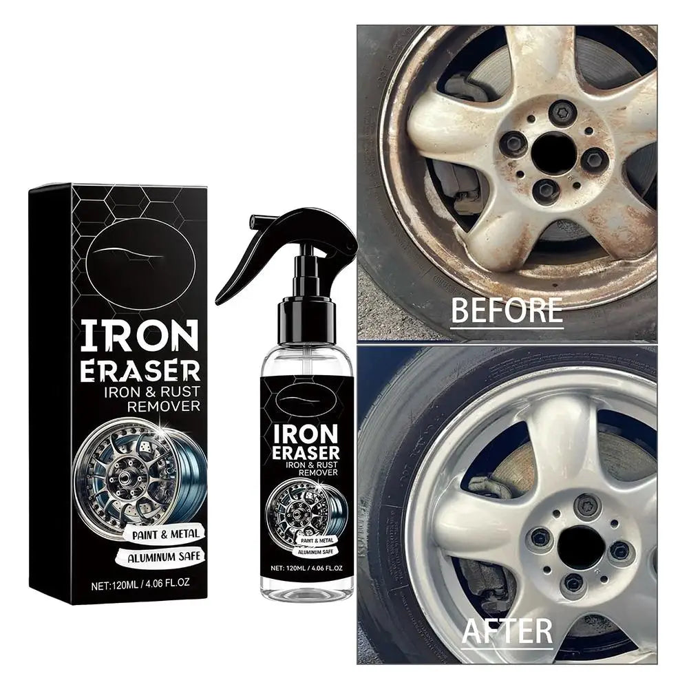 Universal Rust Remover Revitalizing Spray for Car Wheels & Metal Surfaces, Strong Decontamination, Smooth & Reliable Peaceful Pleasures Health and Wellness