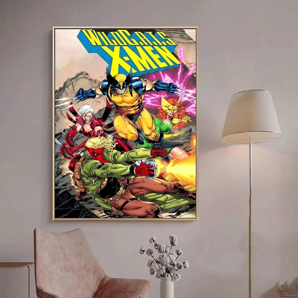 1PC M-Marvel X-X-Men Anime Movie Vintage Posters Sticky Whitepaper Prints Posters Artwork Posters Wall Stickers Peaceful Pleasures Health and Wellness 8 20x30cm
