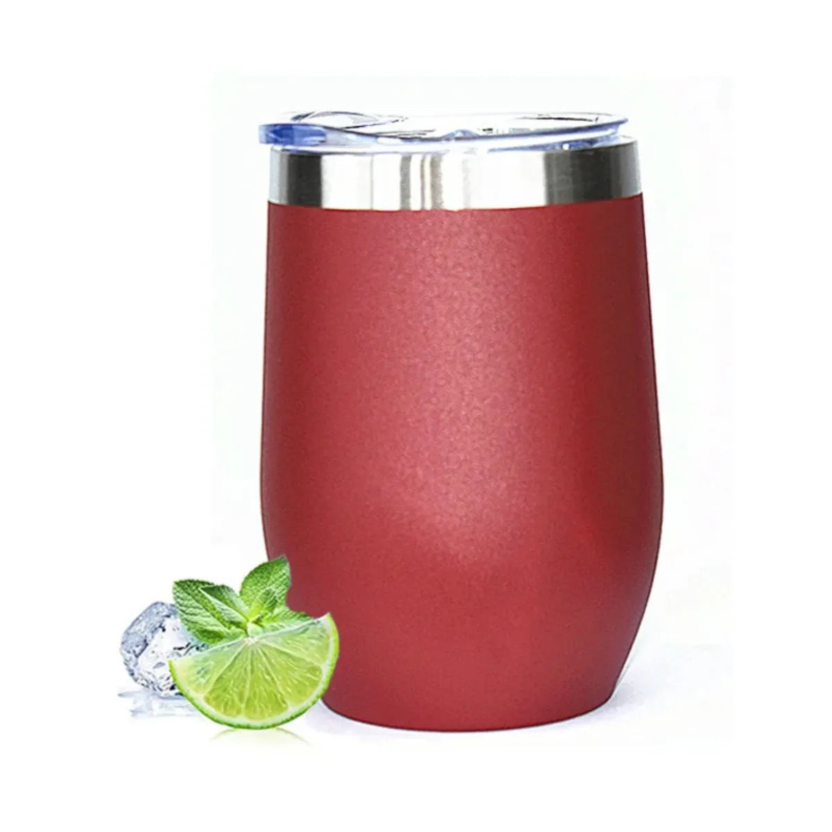 12oz egg cup 304 stainless steel U-shaped egg cup with lid beer cold cup portable eggshell cup Peaceful Pleasures Health and Wellness red <50ml