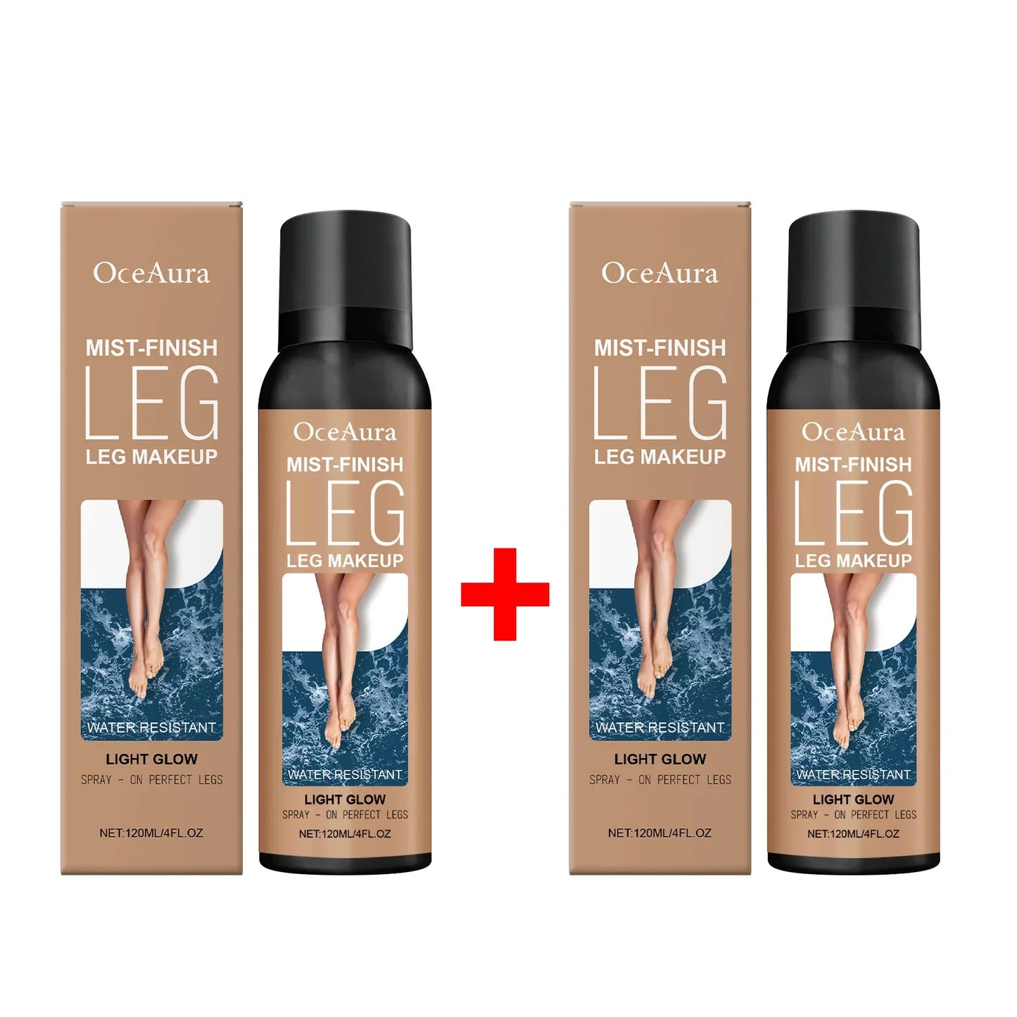 OceAura Bronze Leg Foundation Spray – Body Concealer & Tan