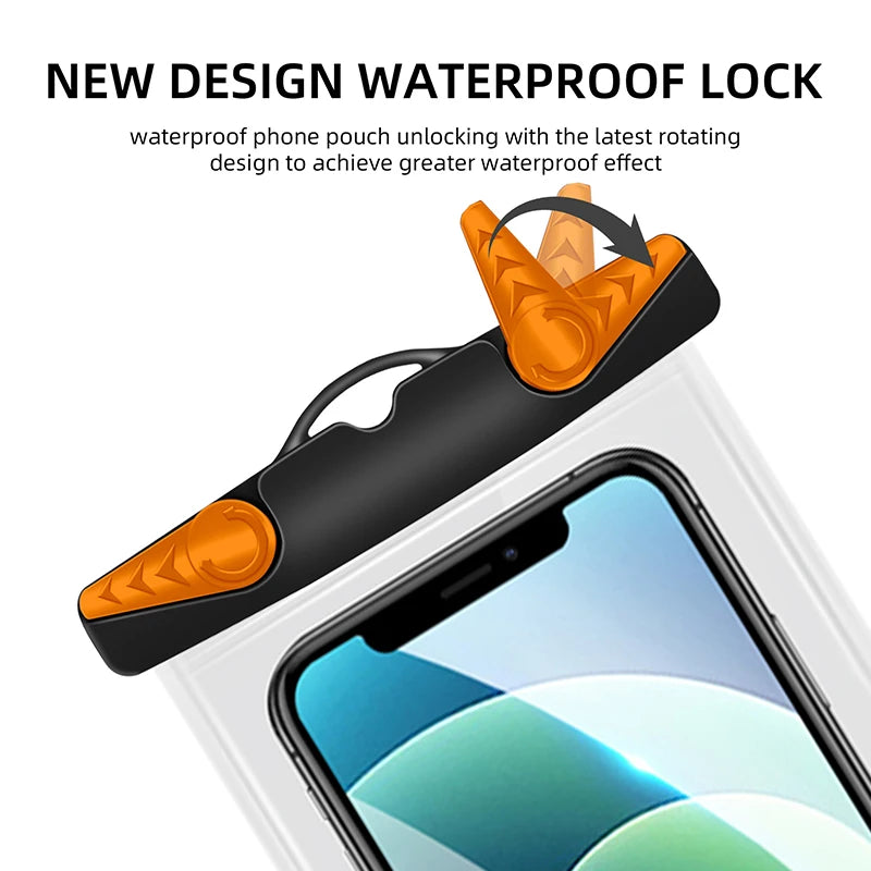 IPX8 waterproof bag phone armbands and pouches waterproof mobile case diving phone case underwater Smartphone pouch for swimming Peaceful Pleasures Health and Wellness