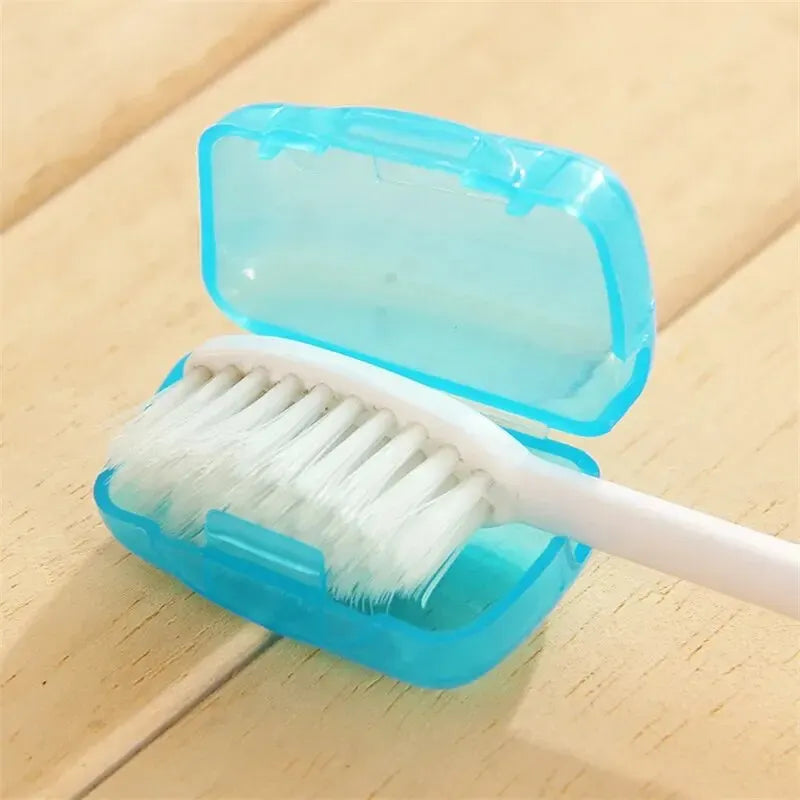 5-Pack Toothbrush Head Covers – Dustproof Travel Cases