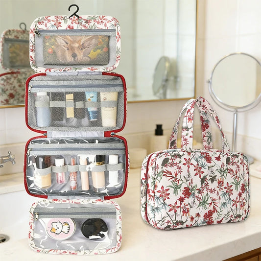 Hanging Toiletry Bag – Foldable Travel Organizer for Men & Women Hanging Toiletry Bag Peaceful Pleasures Health and Wellness