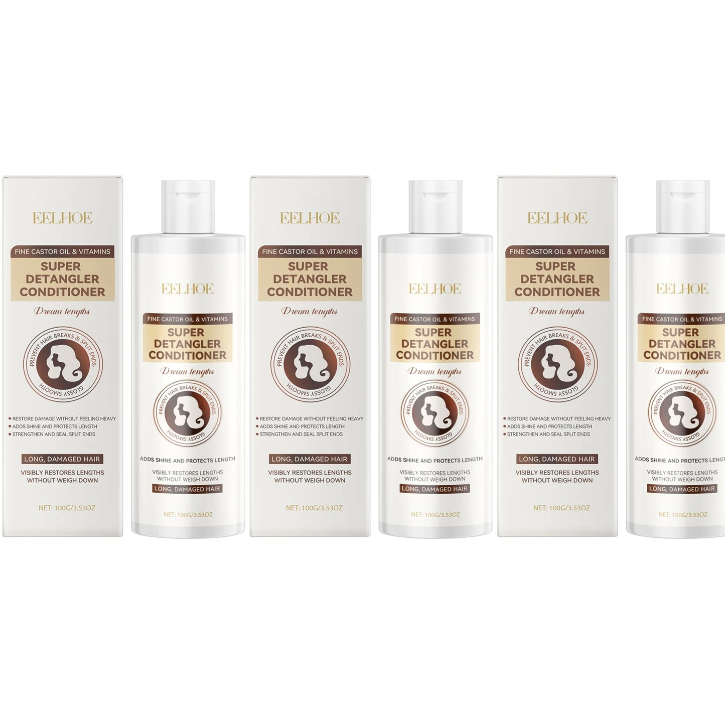 Thermal Protection Hair Conditioner Repair Improving Frizz Hair Restore Natural Luster Strengthen Roots Moisturizing Conditioner Peaceful Pleasures Health and Wellness 3 x 100g Boxed