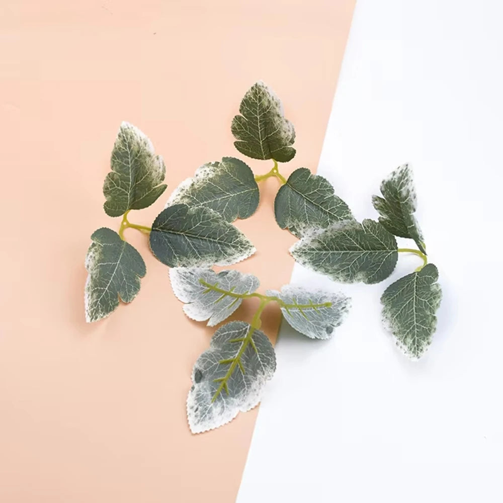 50/100 Pcs Artificial Silk Green Leaves – Wedding & Home Décor