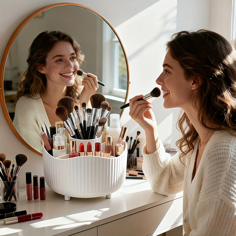 360° Rotating Makeup Organizer & Brush Holder | RUNTOIN