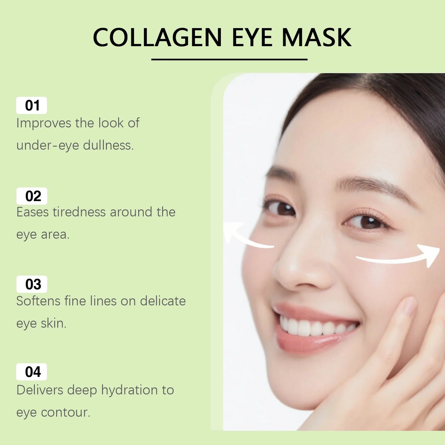 Collagen Eye Patches – Dark Circles, Puffiness & Firming
