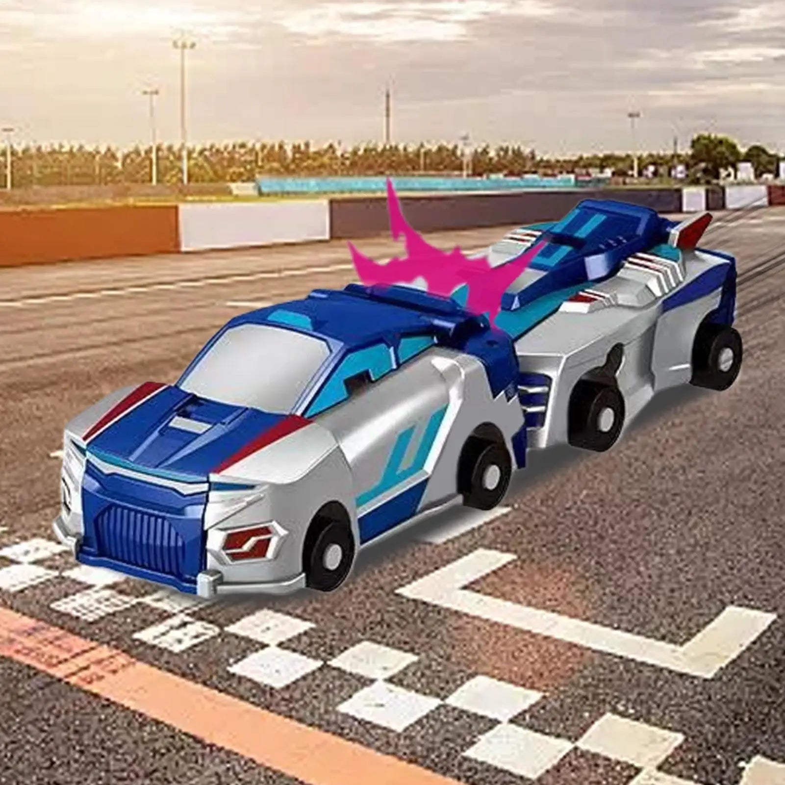 Dinosaur Car Toy Magnetic Dragon Toys Collision Transforming Dinosaur Car Toy Fun Transforming Cars for Toddler Preschool School Peaceful Pleasures Health and Wellness