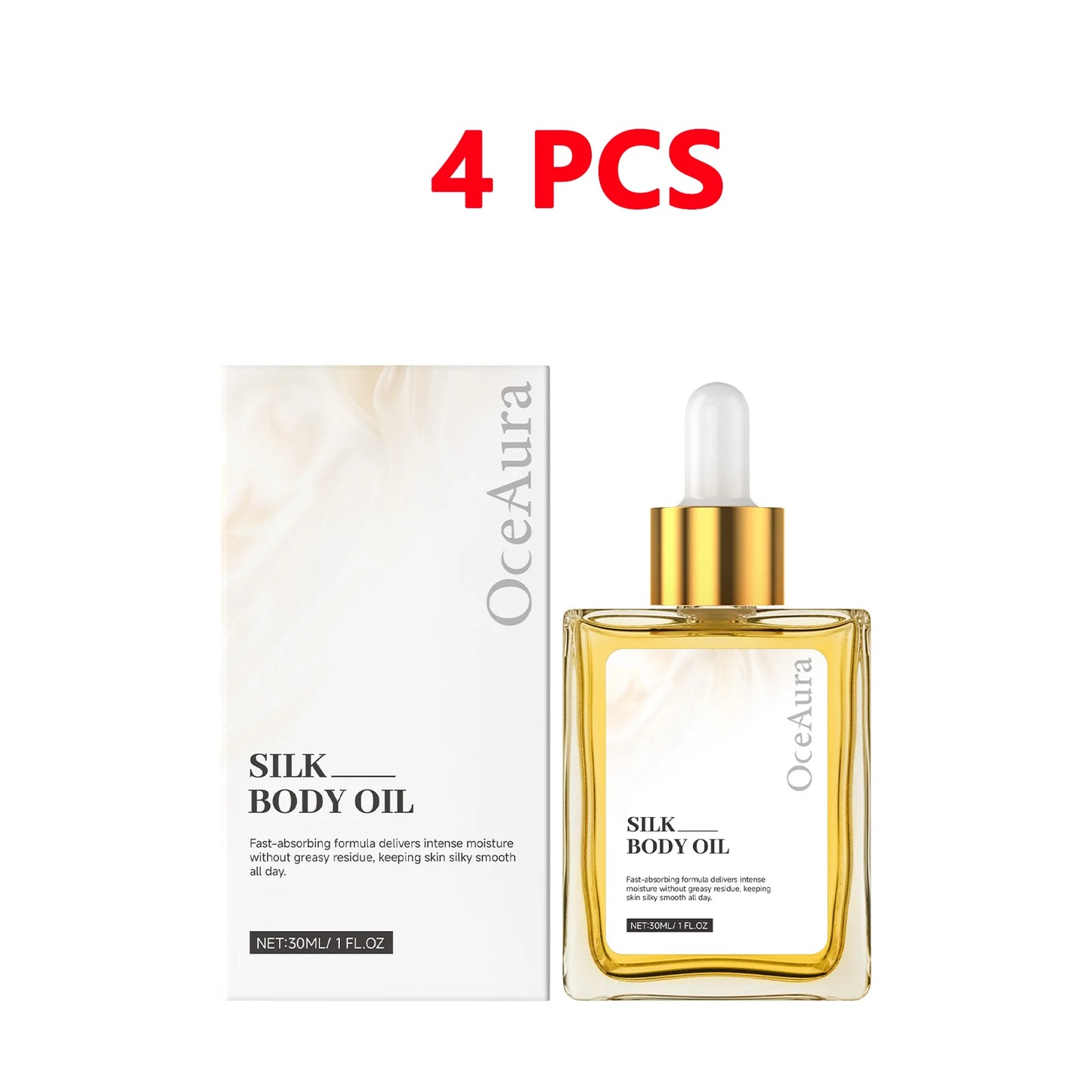 HOEGOA Silk Body Oil – Firming Anti-Aging Dry Oil for Crepey Skin