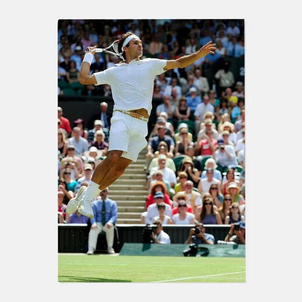 Roger Federer HD Wall Poster – Waterproof PVC Sticky Decor Sports Wall Poster Peaceful Pleasures Health and Wellness z10 21X30cmNoframe