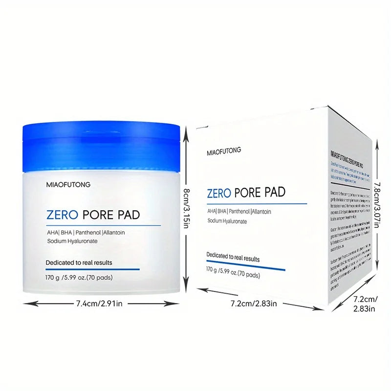70-Pack Hyaluronic Acid Cotton Makeup Remover Pads
