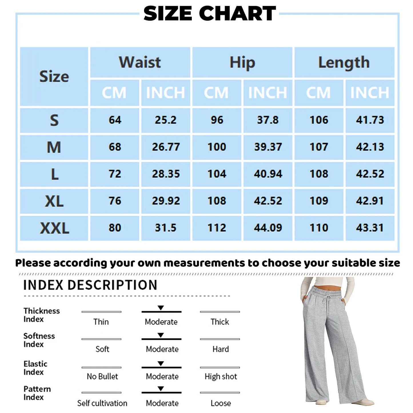Women's High Waist Wide Leg Fleece Jogger Sweatpants