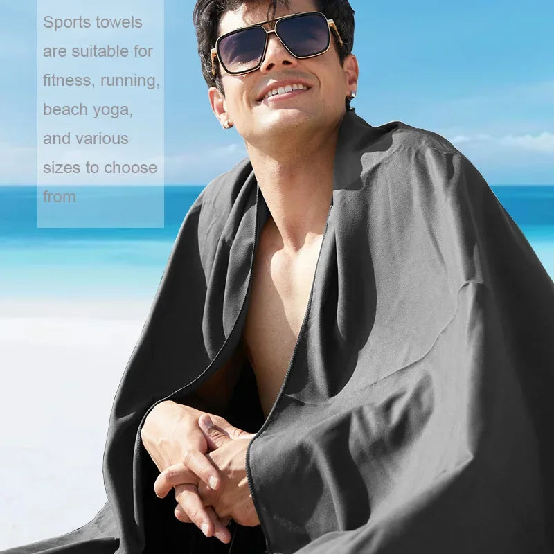 Quick Drying Towel, Lightweight Microfiber Sports Towel for Swimming, Beach, Camping, Gym, Yoga, Fast Dry Bath Towel Home Peaceful Pleasures Health and Wellness
