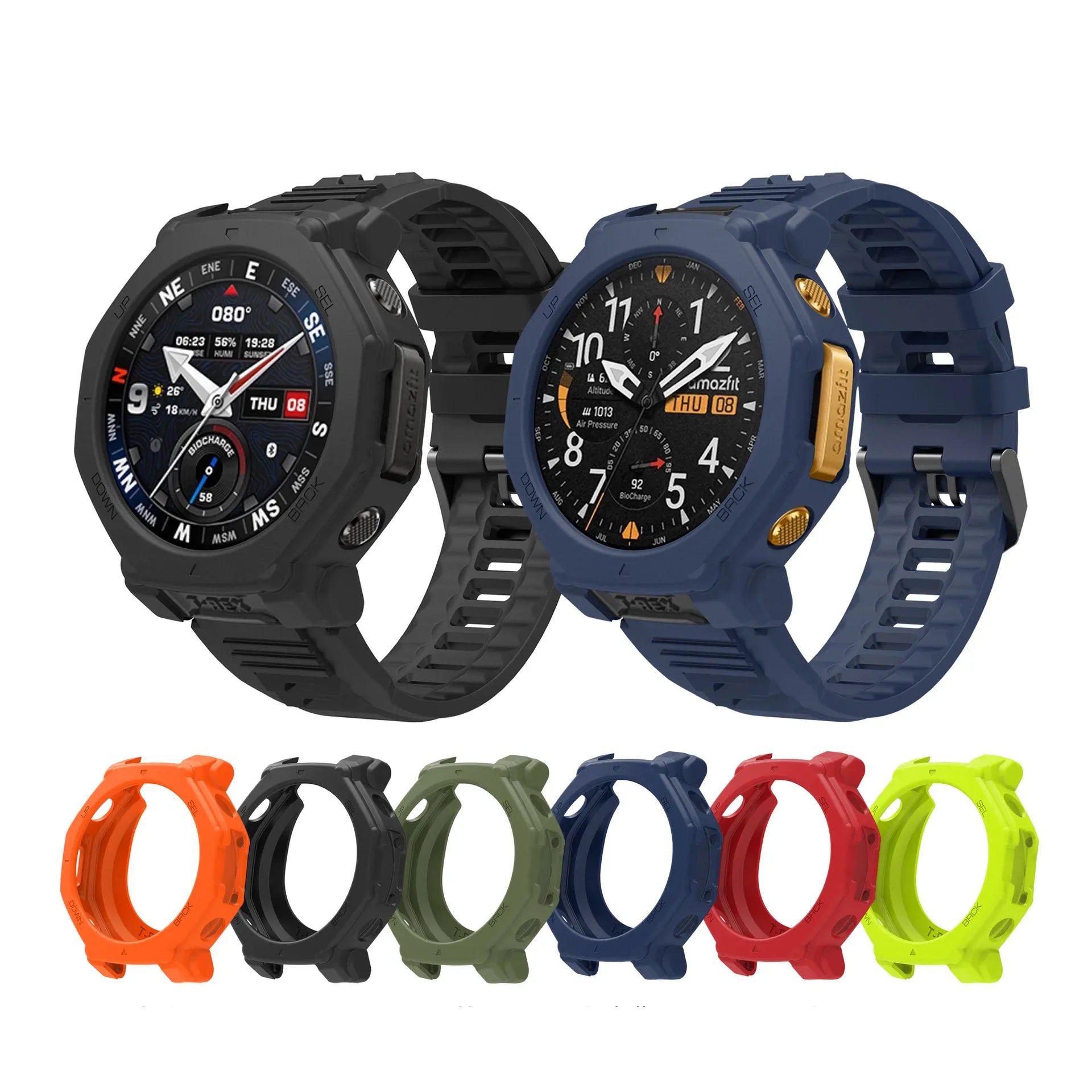Silicone Case+bracelet Wrist Band for Amazfit T-Rex3 Pro 48mm Strap Cover Protector Case for Amazfit T-Rex 3Pro 48mm Bezel Frame Peaceful Pleasures Health and Wellness
