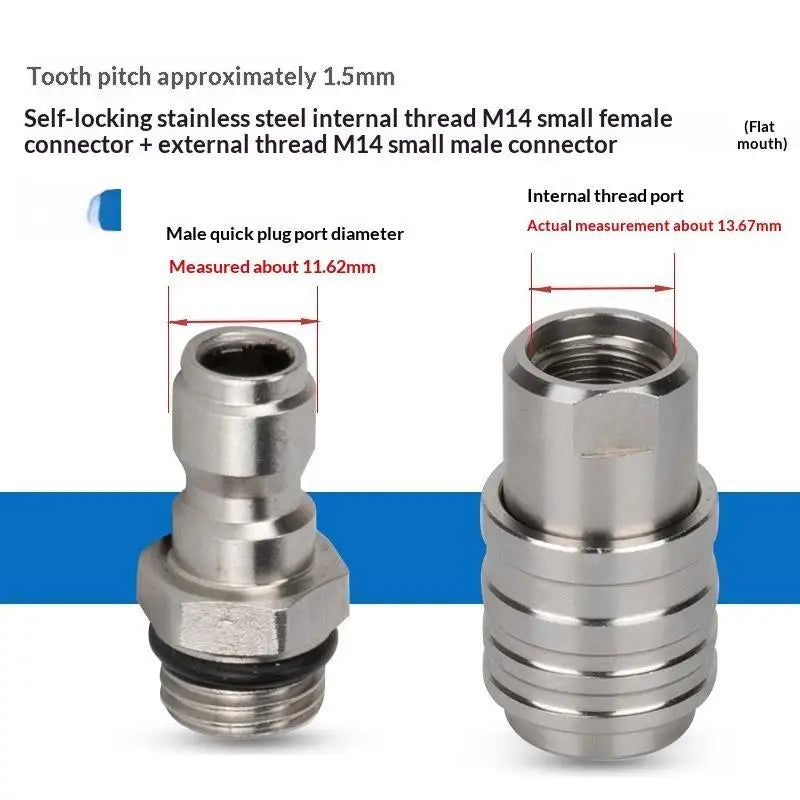 M14 x 1.5 Quick Connector Set – Leak-Proof Pressure Washer Fittings