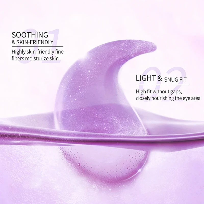 60pc Grape Collagen Eye Patches for Dark Circles & Puffiness
