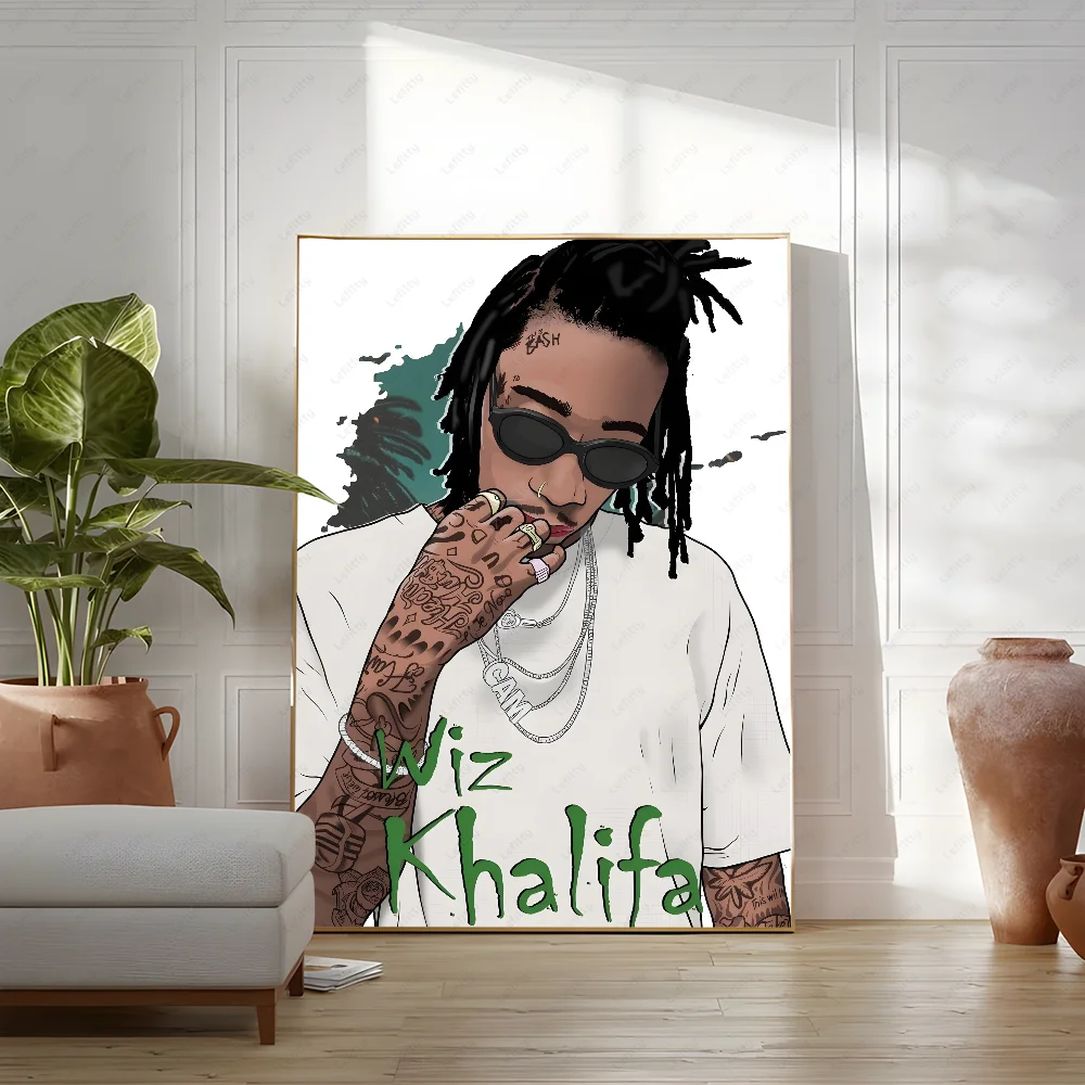 Art W-Wizs Khalifas Poster Wall Art Painting Study Nordic Home Decor Peaceful Pleasures Health and Wellness z10 15X20cmNoframe