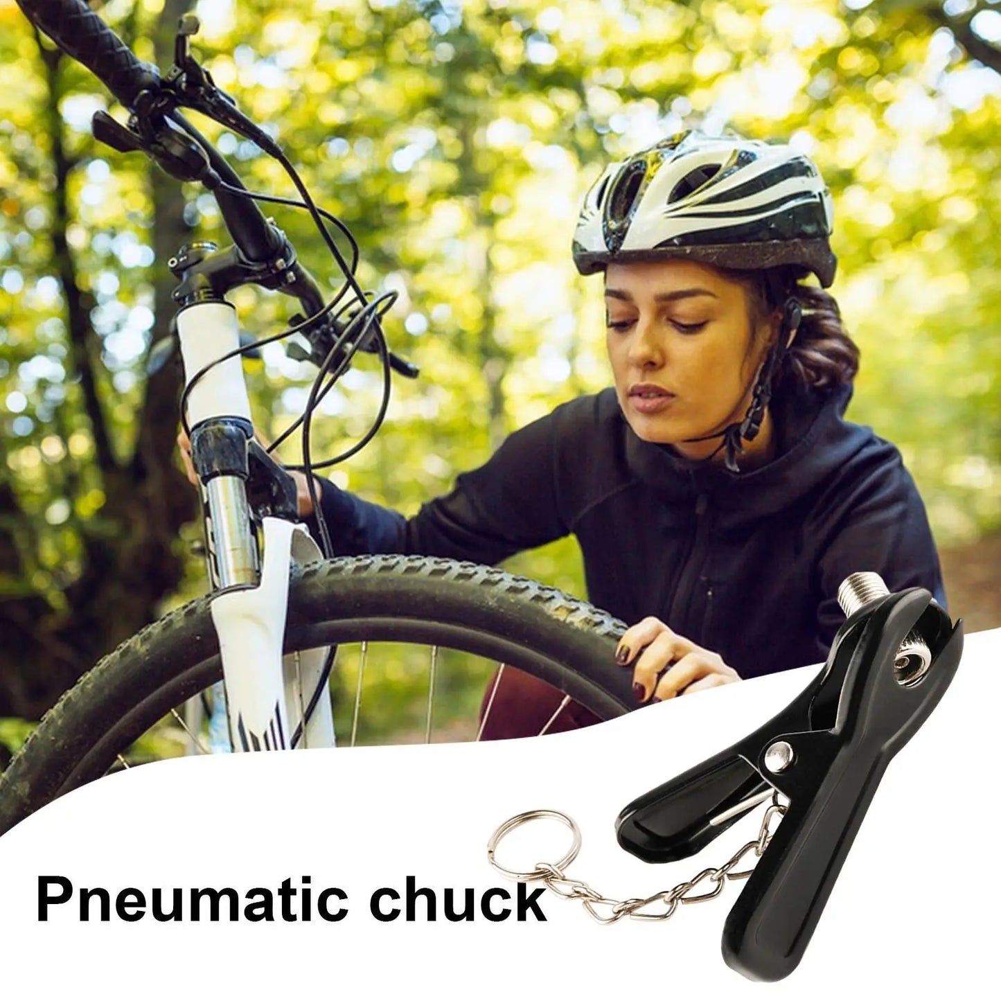 Bicycle Tire Inflator Nozzle | US to UK Bike Pump Adapter