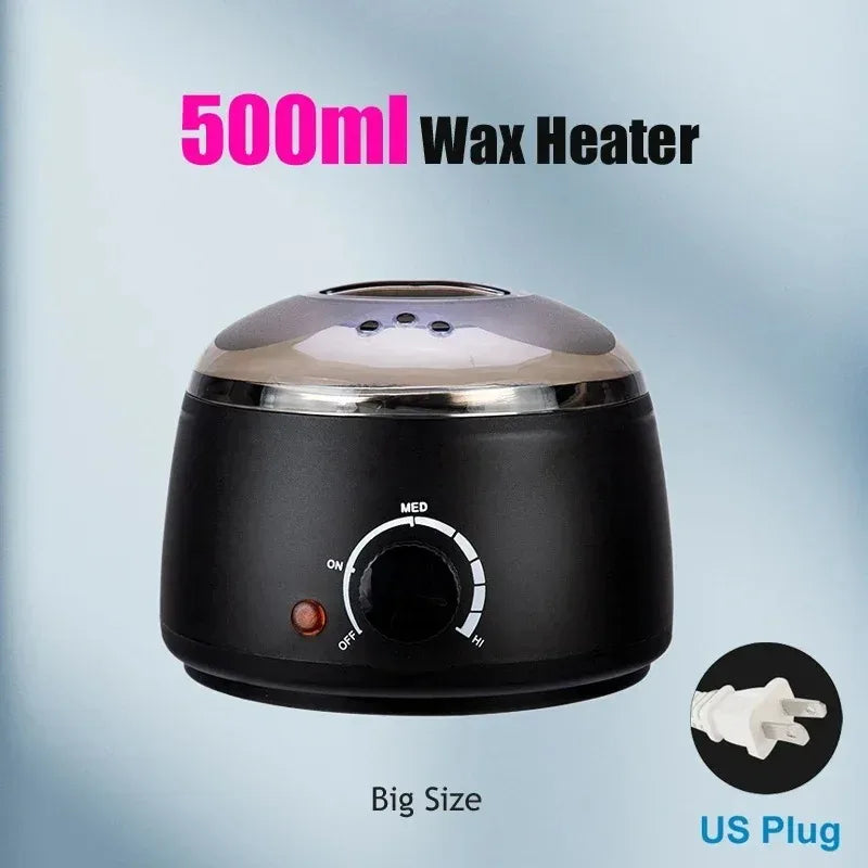 Wax Melting Pot Wax Heater for Hair Removal Waxing Warmer Dipping Pot Wax Melting Machine Depilation Paraffin Warmer Peaceful Pleasures Health and Wellness 036-B-US-500ML