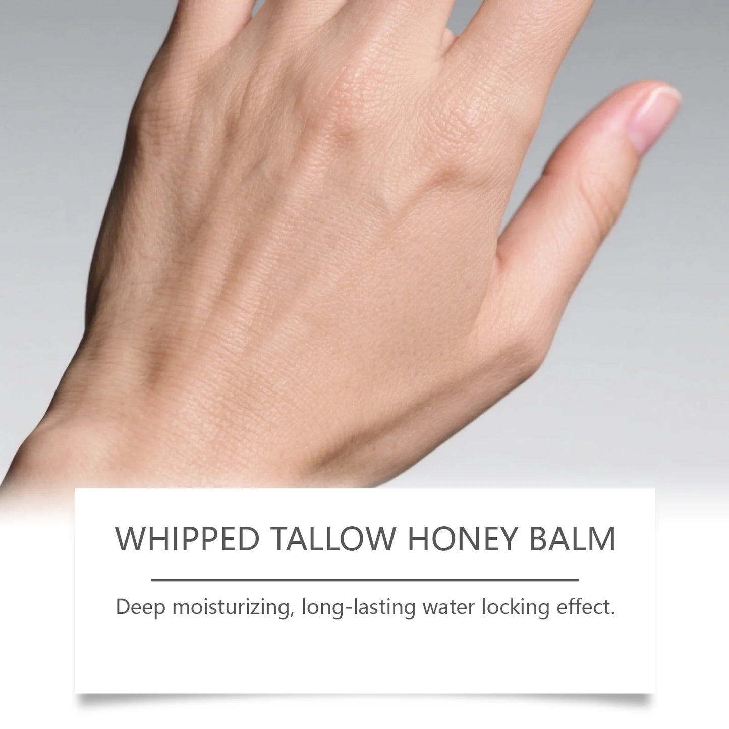 Whipped Tallow Honey Balm Deep Moisturizing for Dry Cracked Skin Non-Greasy Body Butter Brightening Tightening Face Cream Care Peaceful Pleasures Health and Wellness